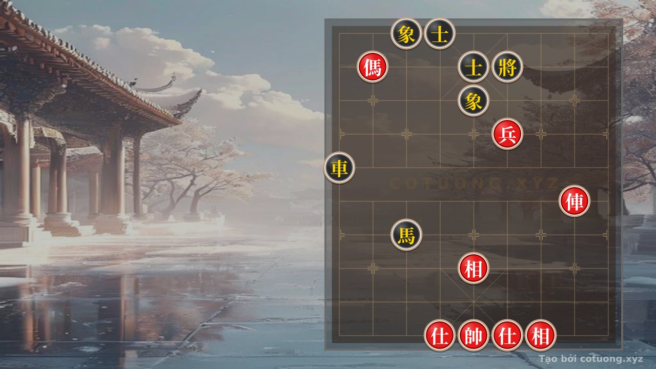 Thế cờ: Double Red Horses Trap: Defensive Tactics for Black in a 7/10 Xiangqi Game — Cờ Tướng Online