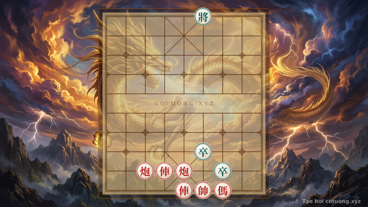 Thế cờ: Defeating Black in 3 Moves: Red's 'Empty Cannon' Strategy — Cờ Tướng Online