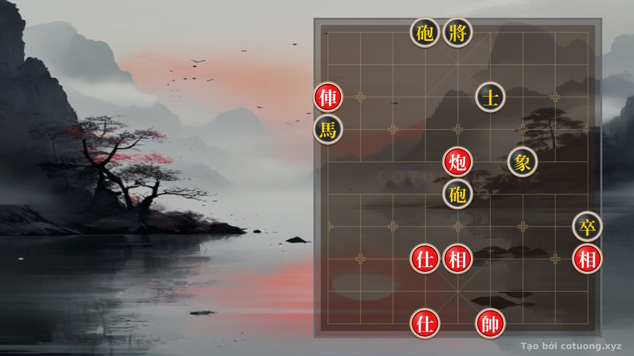 Thế cờ: The Harmonious Beauty of the Xe Pao 2Sĩ 2Tượng Formation Countering 2Pháo Mã Chốt Sĩ Tượng — Cờ Tướng Online