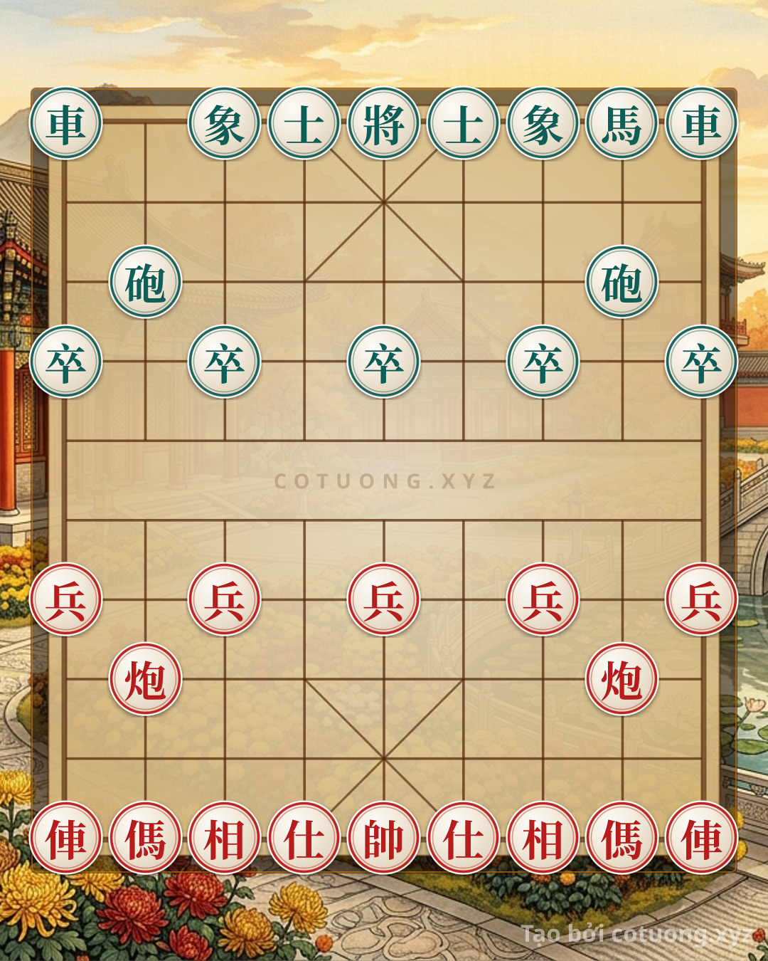 Challenge: Classic Checkmate Trick: 2 Red Rooks, 2 Red Cannons, and 2 Red Horses Crush the Black Defense in 7 Moves - Can you solve it?