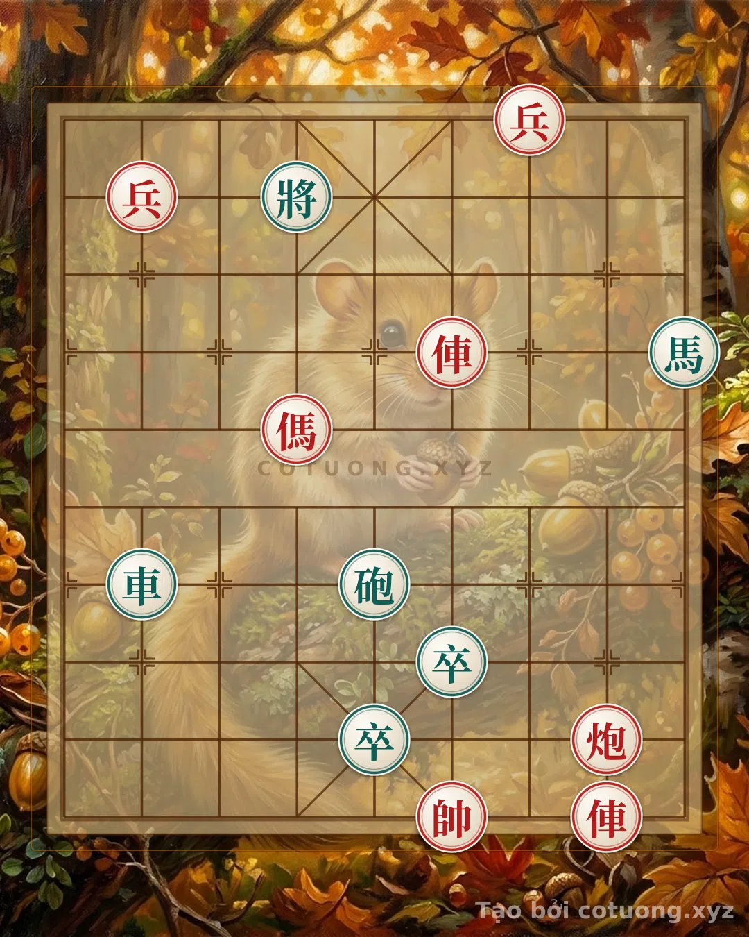 Thế cờ: Red Pawn on File 3, Red Rook on File 2: The Strategic Opening of the Divine Strategist – A Pivotal Move in the Early Game! — Cờ Tướng Online