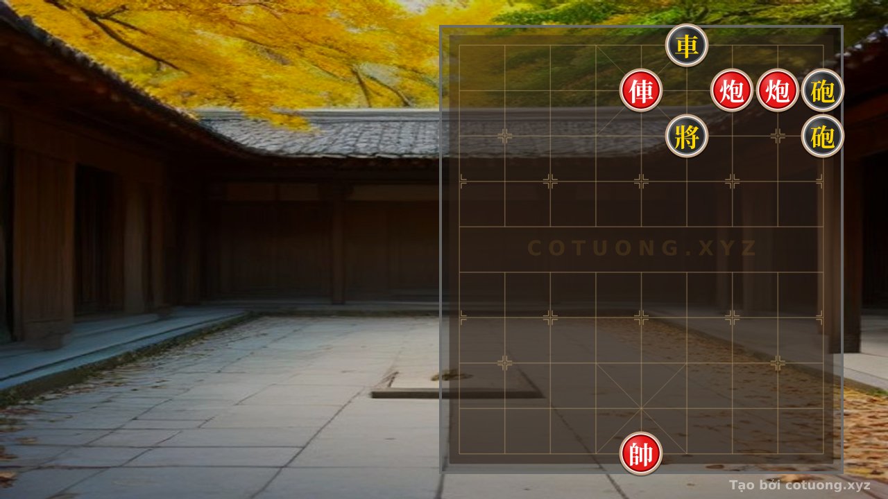 Thế cờ: Xiangqi Position: Black Chariot at 6-10 - Defensive Tactics for Red — Cờ Tướng Online