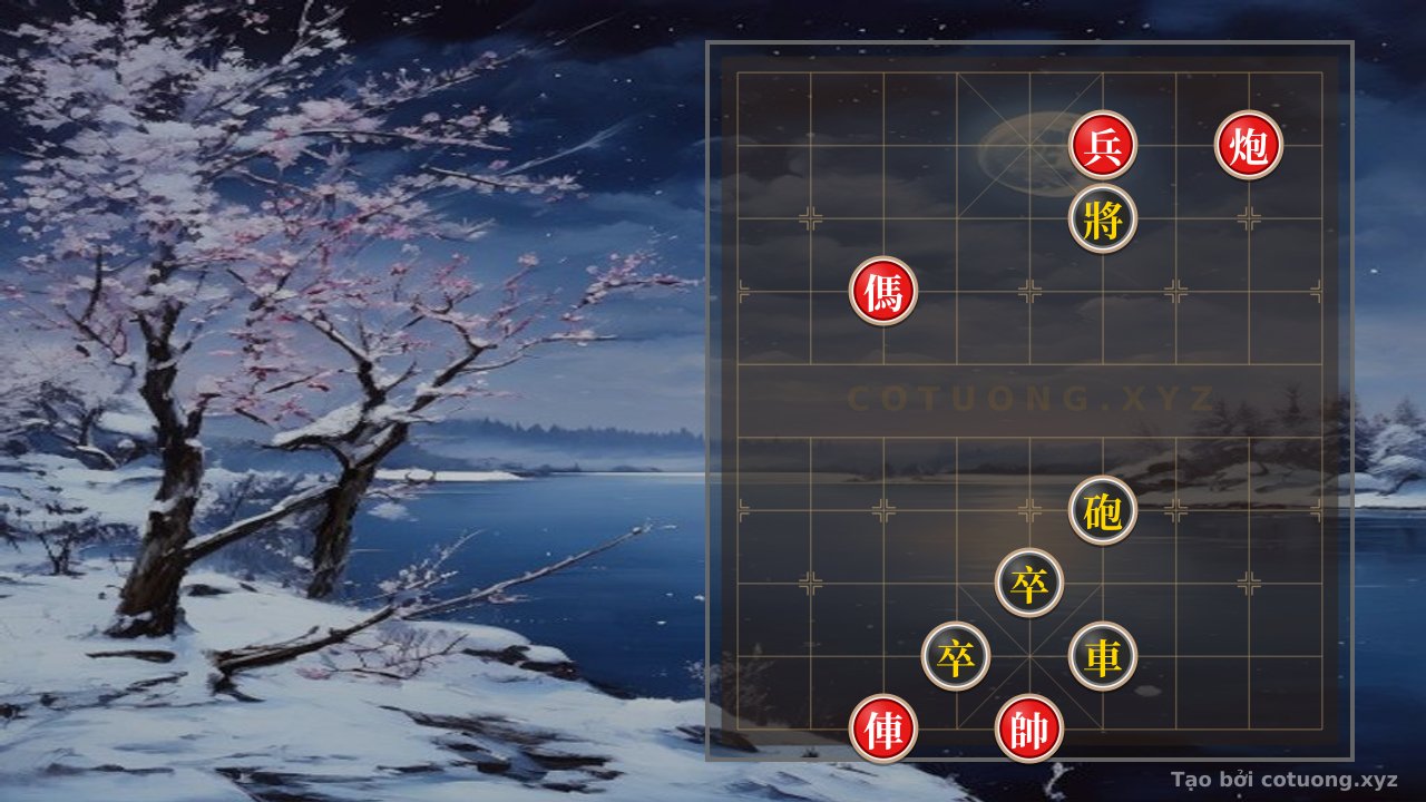 Thế cờ: Red General Chess: Strategy for Attacking the Black Camp in the Double Rook Formation — Cờ Tướng Online