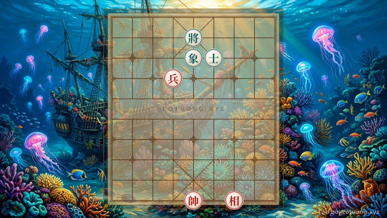 Thế cờ: The Cruel Endgame: Red Pawn Retreats to File 6, Rank 7 - Black's Defensive Tactics — Cờ Tướng Online