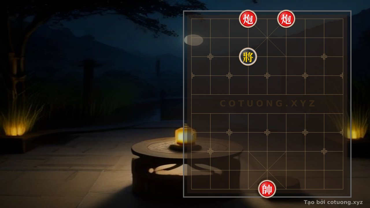 Thế cờ: Red Cannon on File 6, Rank 10: Checkmate Strategy in 3 Moves — Cờ Tướng Online