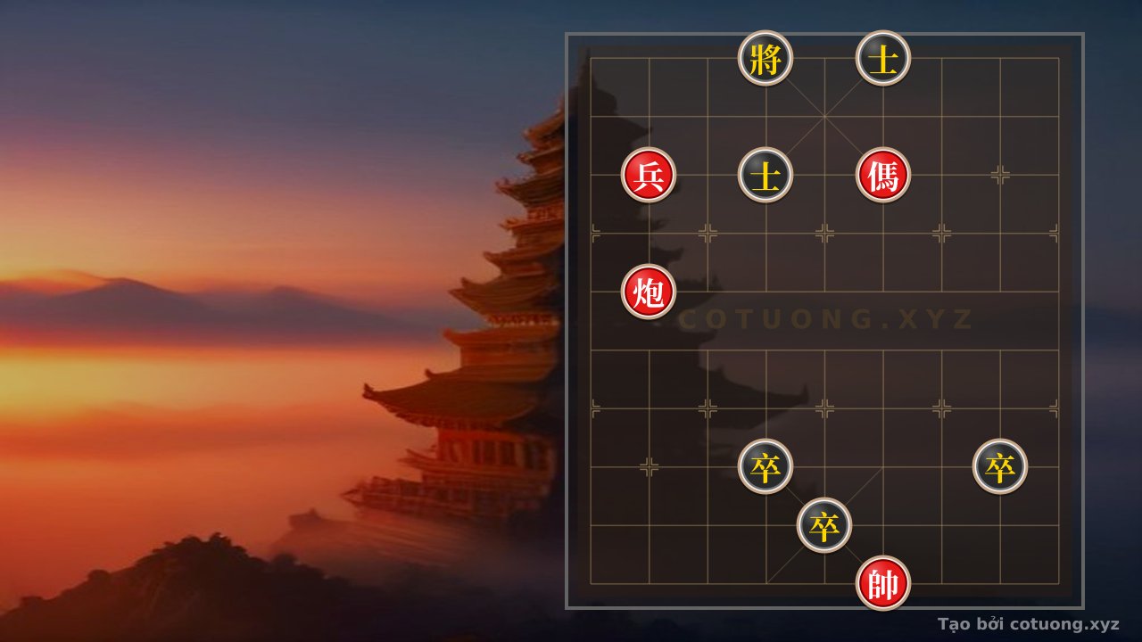 Thế cờ: Xiangqi Mastery: Single Cannon vs. King, Opening Escape Routes for the Red Army — Cờ Tướng Online