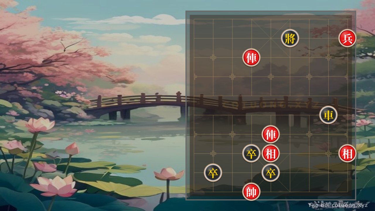 Thế cờ: Xiangqi Position: Black's Strong Defense with Double Horses — Cờ Tướng Online