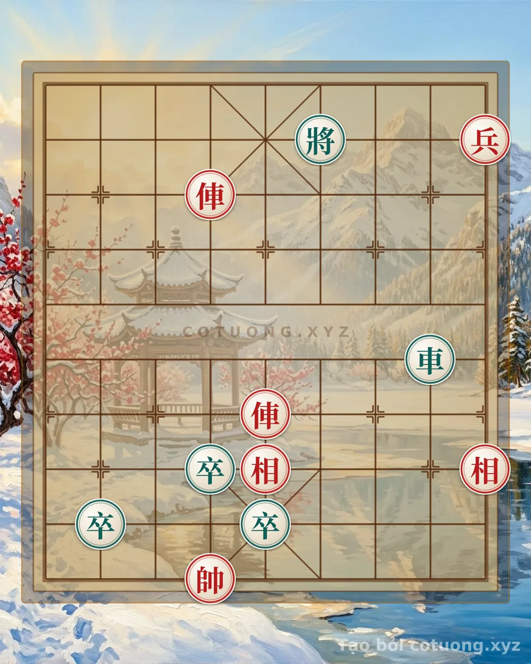 Challenge: Xiangqi Position: Black's Strong Defense with Double Horses - Can you solve it?