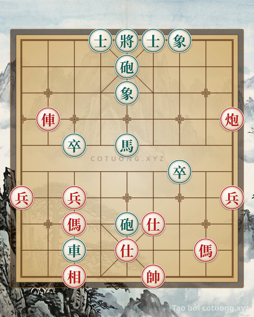 Challenge: Classic Xiangqi: Rook Cannon 2 Horses 3 Pawns vs. Rook 2 Cannons Horse 2 Pawns - The Heartbreaking Move That Reverses the Game! - Can you solve it?