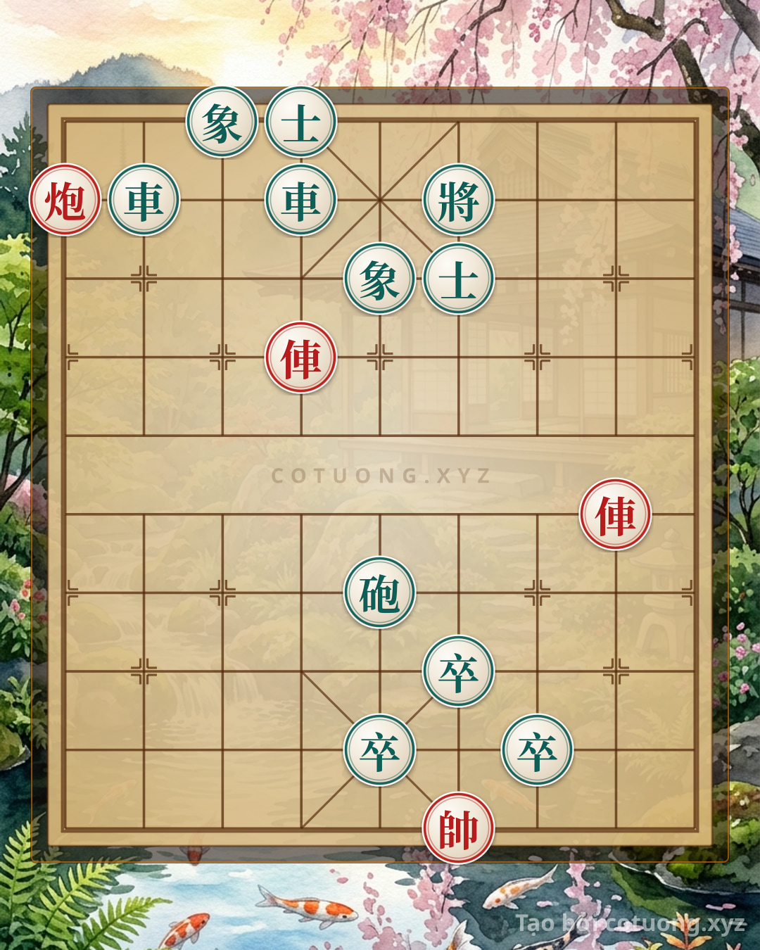 Challenge: Xiangqi: The Secret to Killing Black with Rooks and Cannons - Can you solve it?