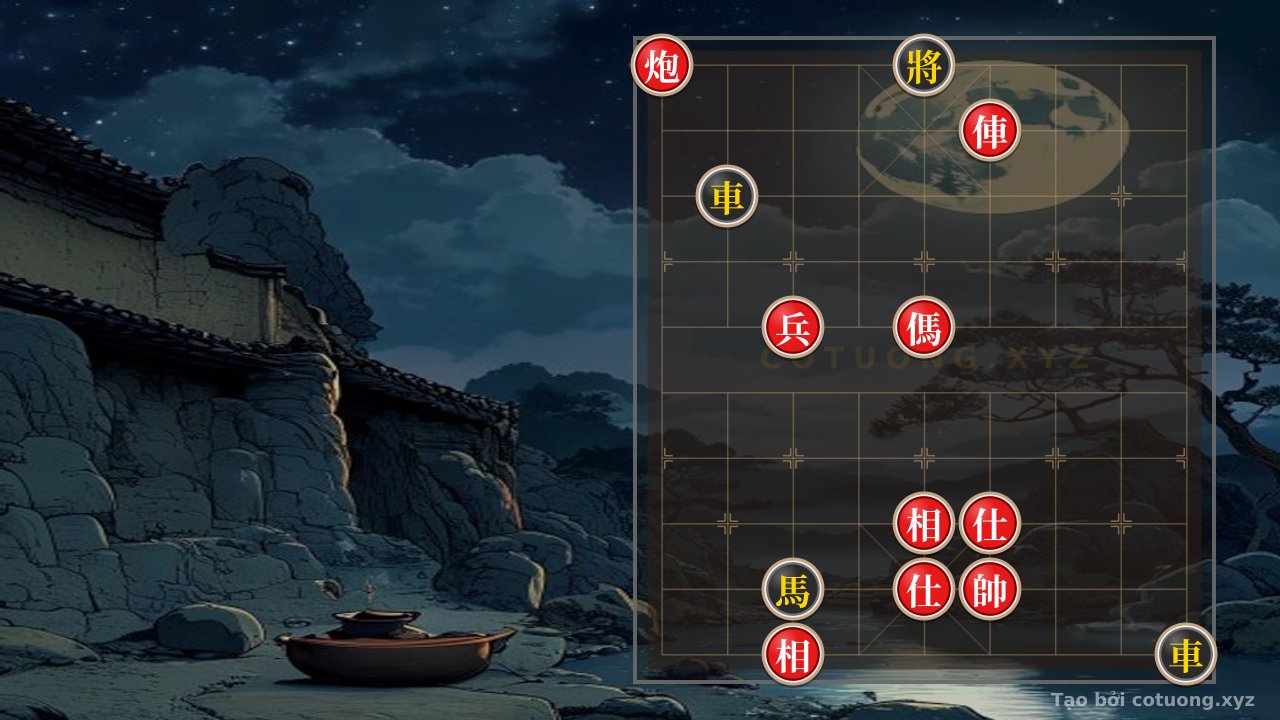 Thế cờ: Xiangqi Level 1/10: Red Cannon on 9th File, 10th Rank - Trickery Tactics — Cờ Tướng Online