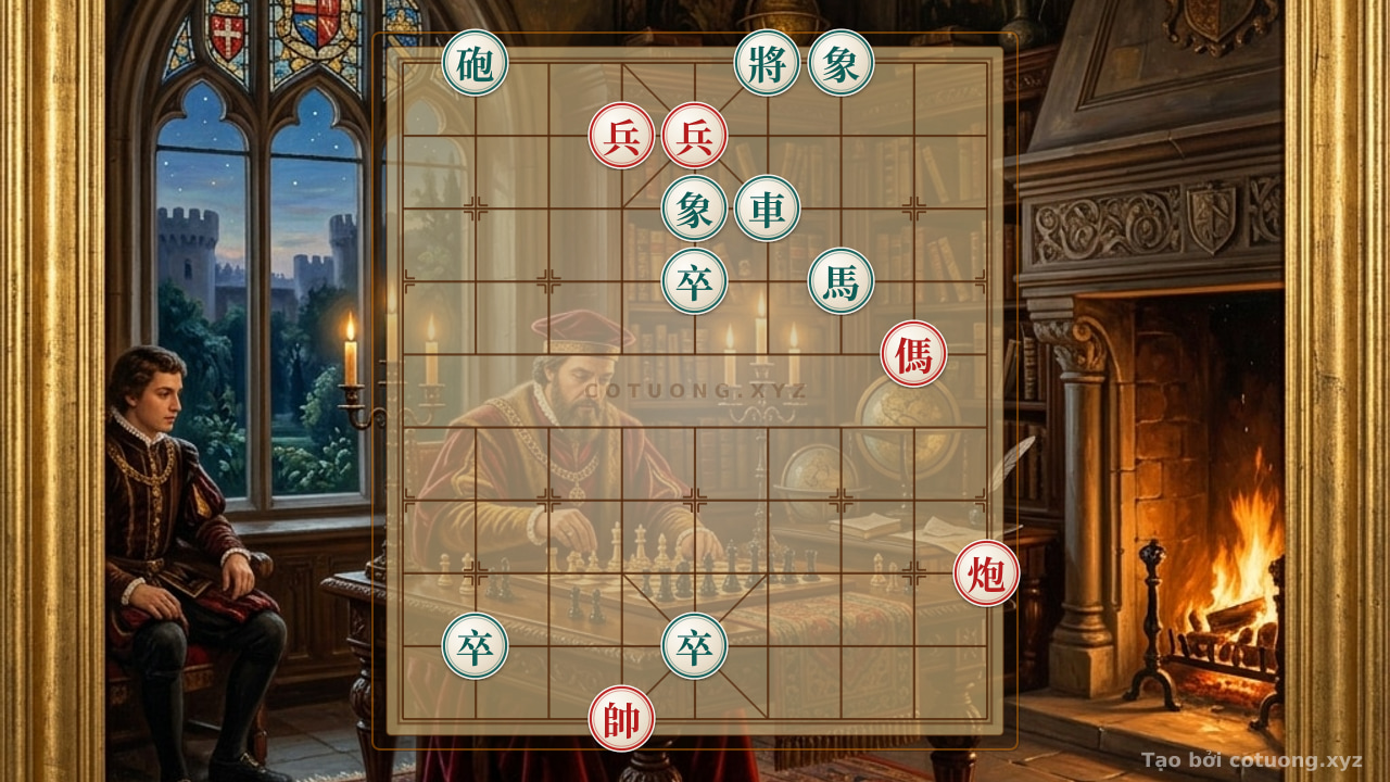 Thế cờ: Xiangqi Surprise Formation: Red Cannon Counterattack, Black Horse Cornered - Deception Tactics Against Black (Level 1/10) — Cờ Tướng Online