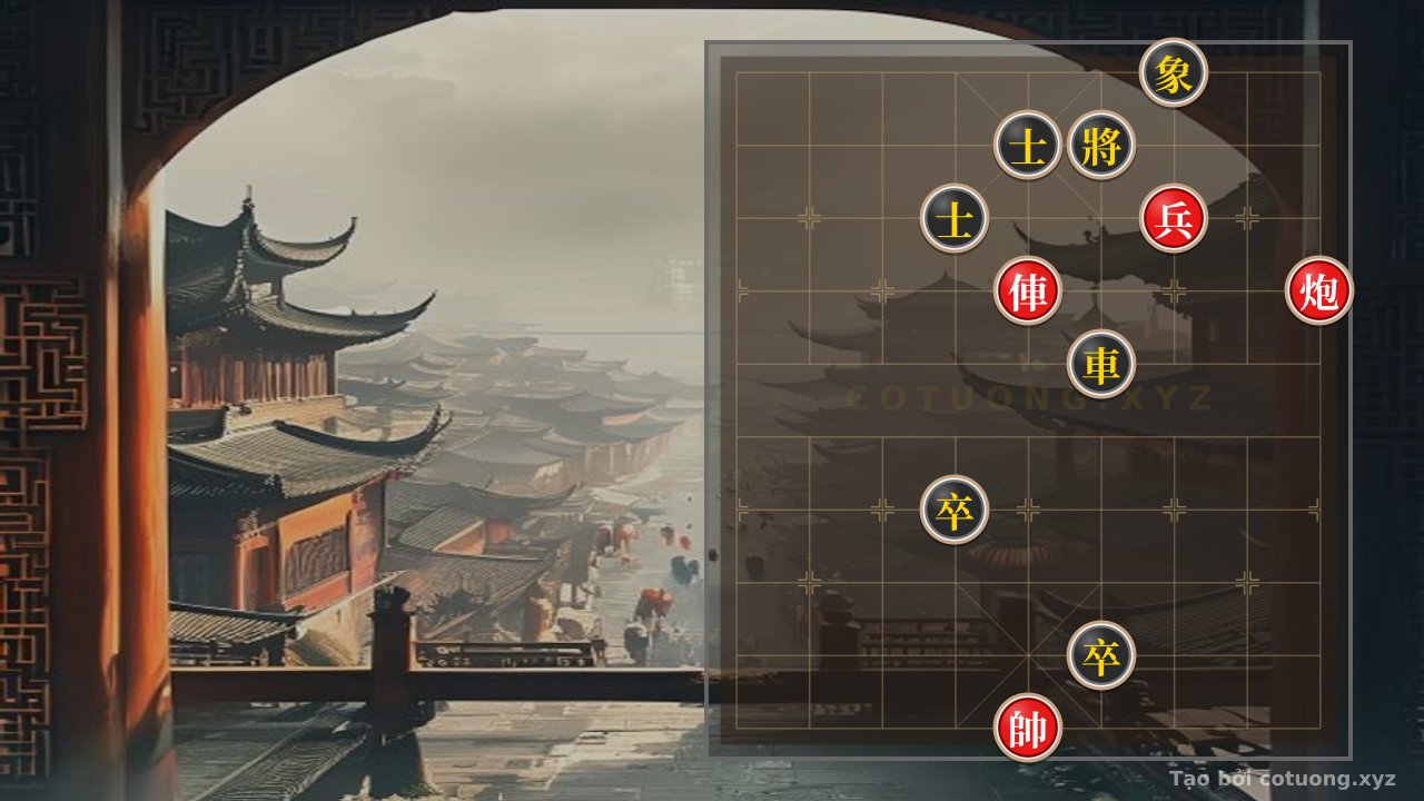 Thế cờ: Xiangqi Attacking Strategy: A Stunning Counterattack with the Red Chariot and Cannon in a Dangerous Formation — Cờ Tướng Online