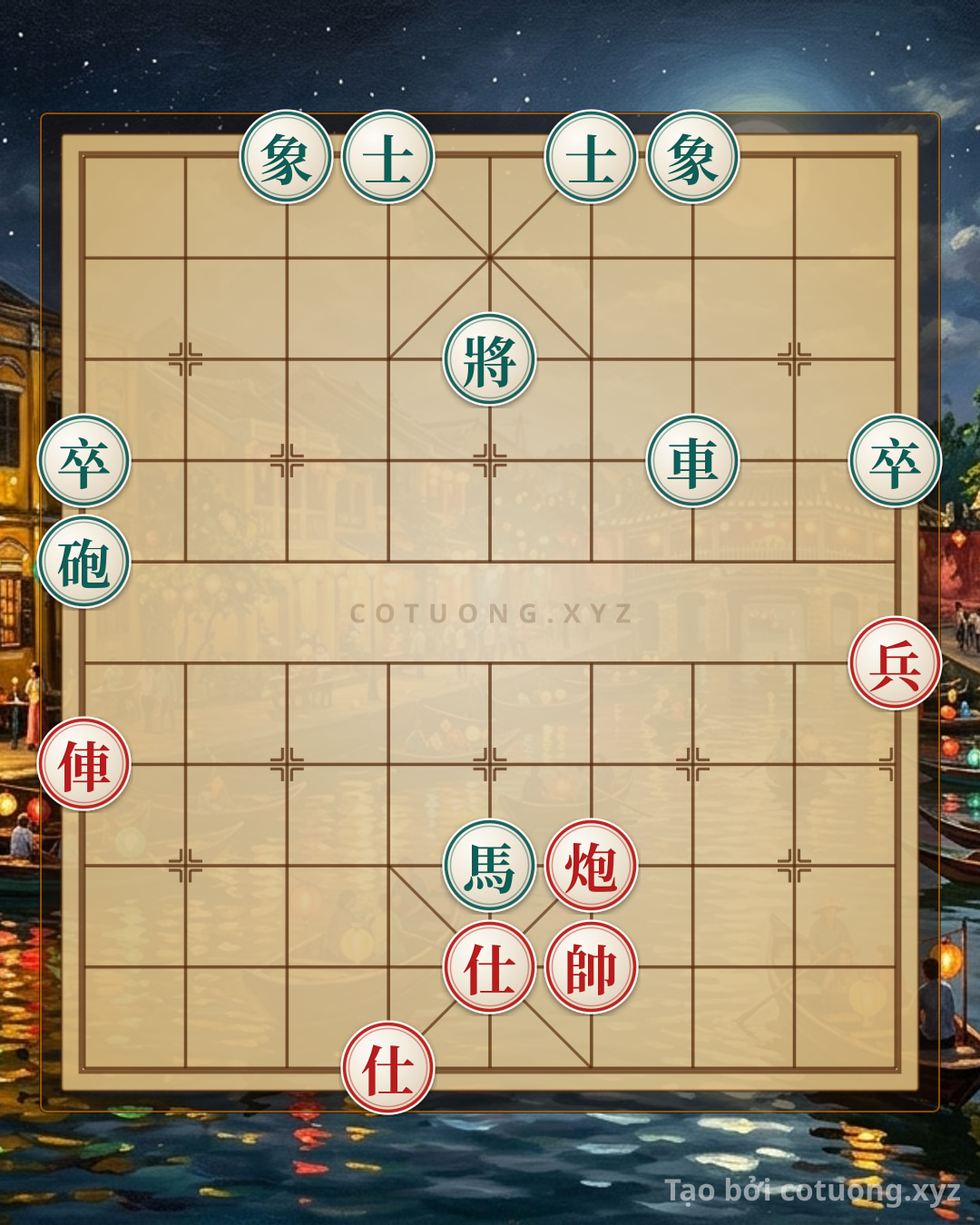 Challenge: Red General's First Move: Red Chariot at 9 Tries 4 - The 'Opening Eyes' Strategy - Can you solve it?