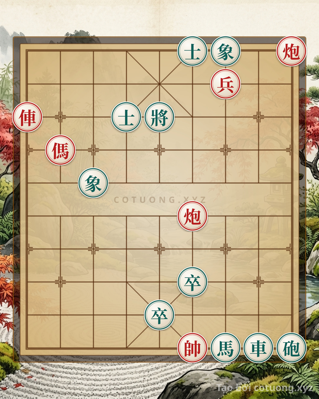 Challenge: Red Cannon Directly Facing 10th Rank: Core Strategy in This Xiangqi Formation - Can you solve it?