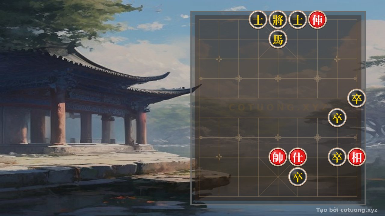 Thế cờ: Red Chariot Rushes Straight to File 5: Double Horse Legs Strategy in Chinese Chess — Cờ Tướng Online