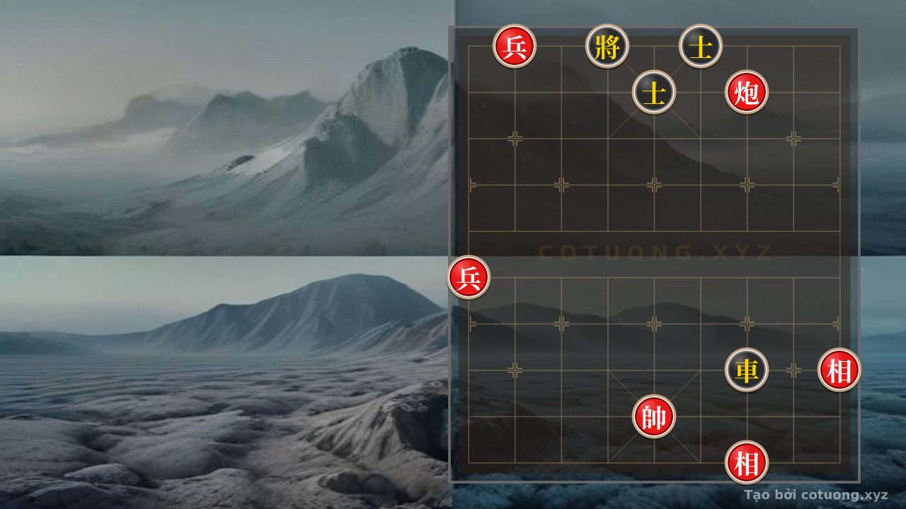 Thế cờ: Super Difficult Xiangqi: Black Rook at File 7 'Transforms' Red Cannon at File 3 - Elite Defensive Strategy — Cờ Tướng Online