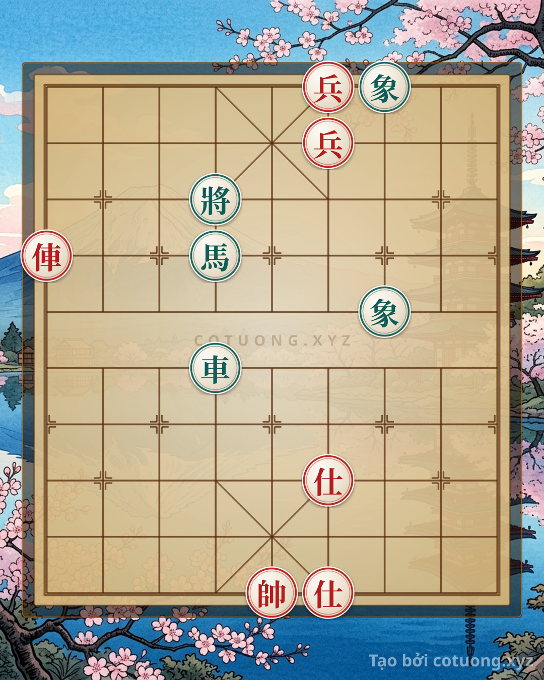 Challenge: Chốt Tấn Kịch: Counterattack with the Red Horses on the King's Board - Tactical Analysis & Deep Insights - Can you solve it?