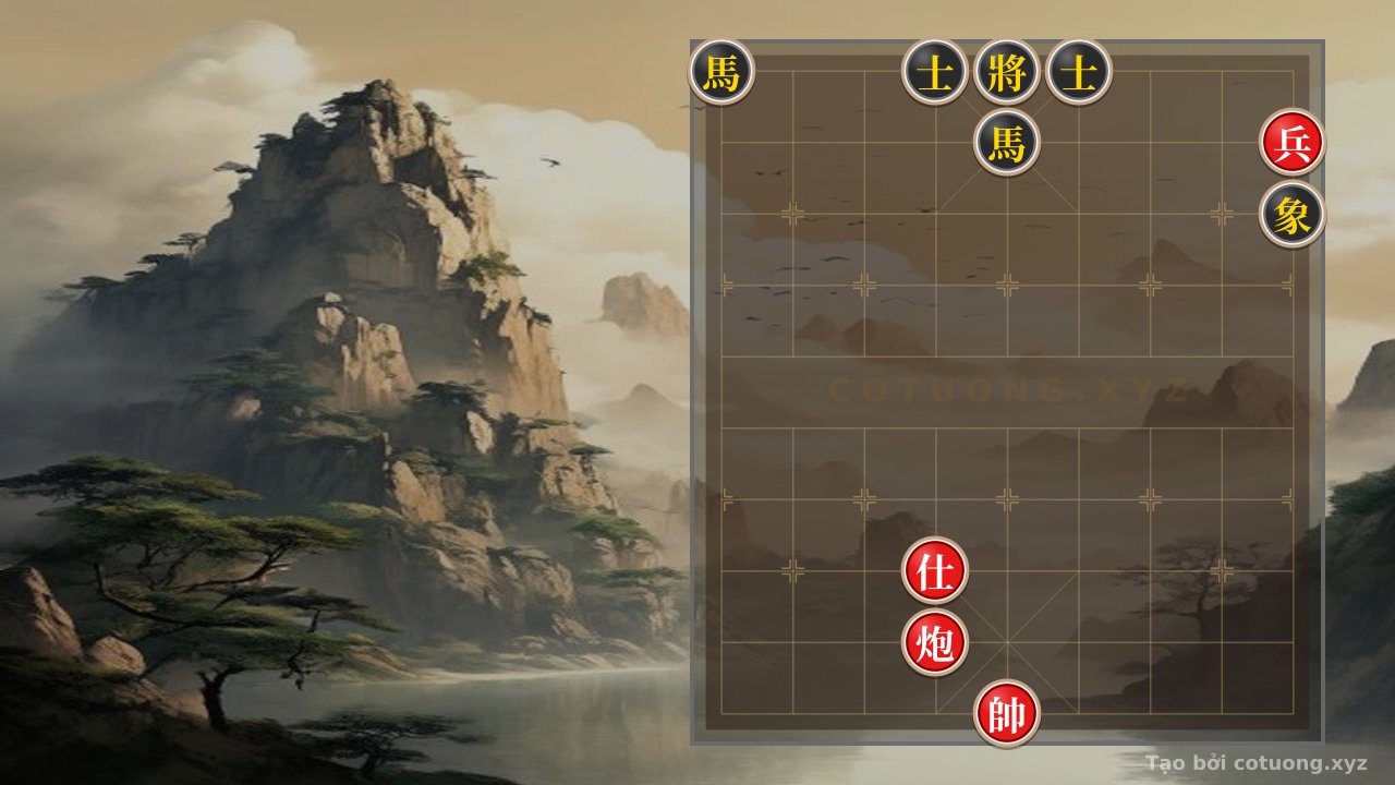 Thế cờ: Xiangqi: What Should Red Do When Black Has Interlocking Horses? — Cờ Tướng Online