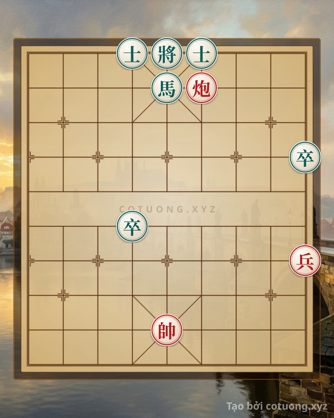 Challenge: The Modern Xiangqi Puzzle: The Lone Red Cannon Challenges the Black Formation - Can you solve it?