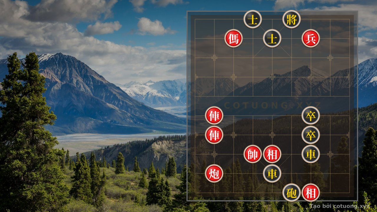 Thế cờ: Xiangqi: The 'Empty Cannon' Strategy Defeats the Black Chariot in a New Formation — Cờ Tướng Online