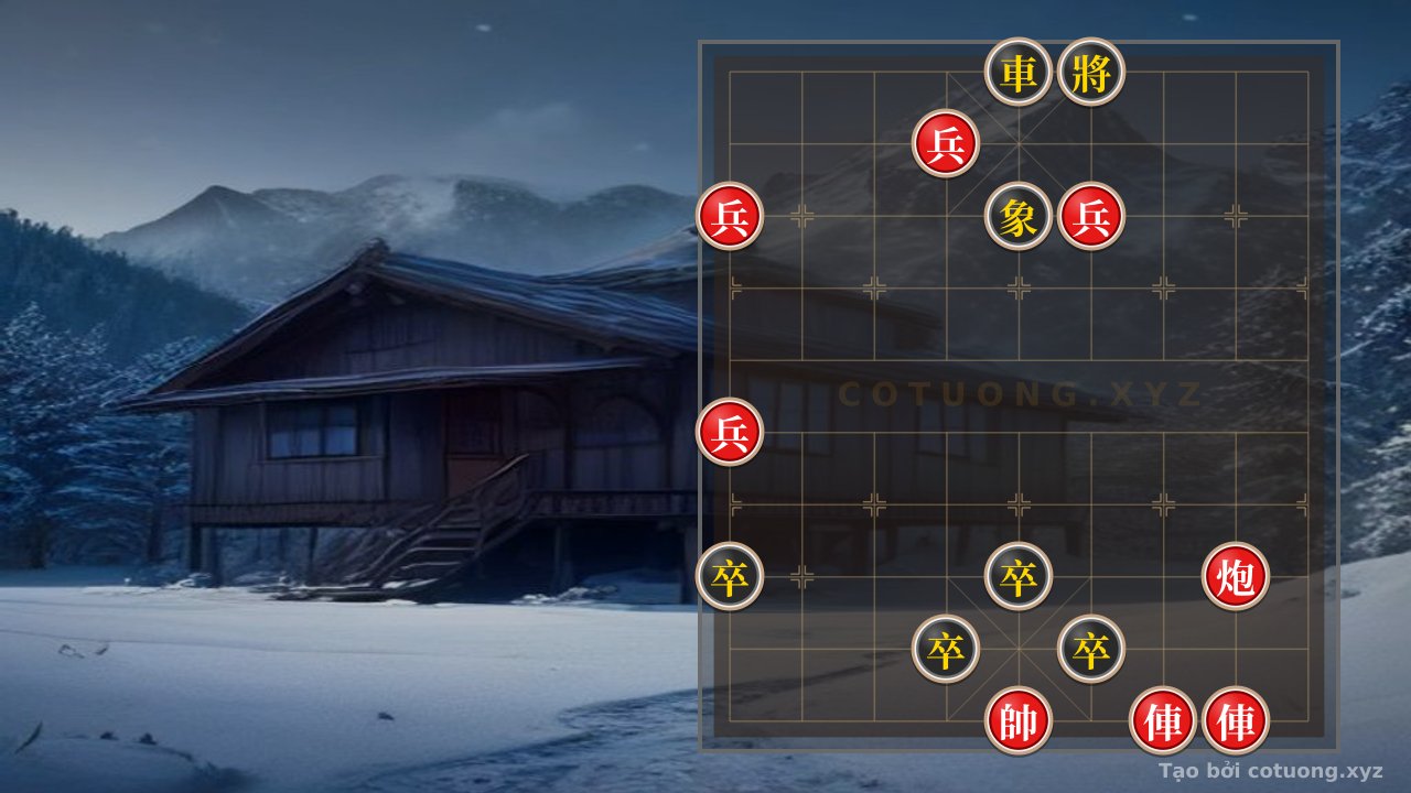 Thế cờ: The Enigmatic Endgame: When 2 Red Rooks and 4 Cannons Face 4 Black Pawns and an Elephant - A Deep Dive into the Fog of Battle — Cờ Tướng Online