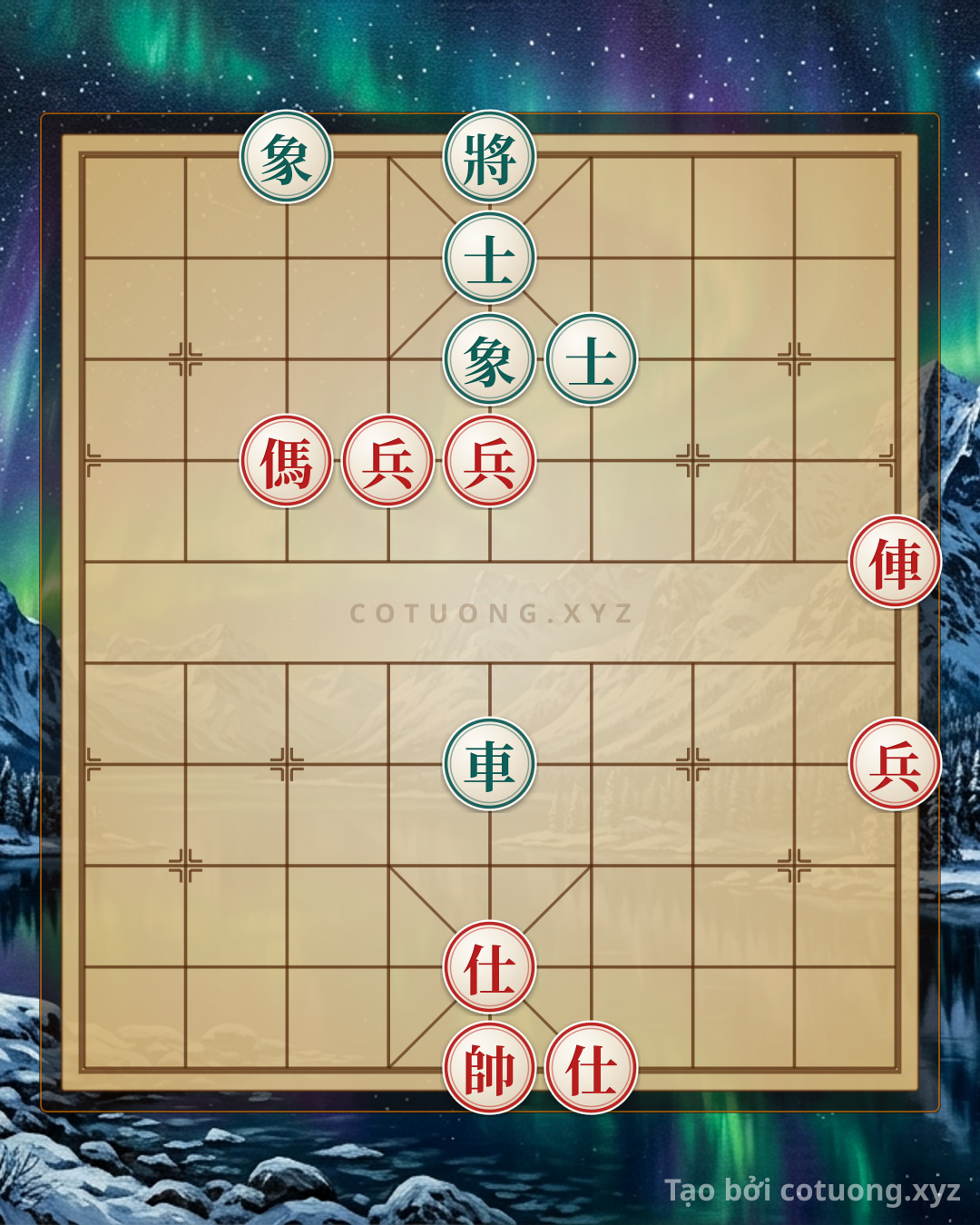 Challenge: Classic Checkmate Trick: Red Chariot and Horse Pin the Black General in One Move - #3625 - Can you solve it?