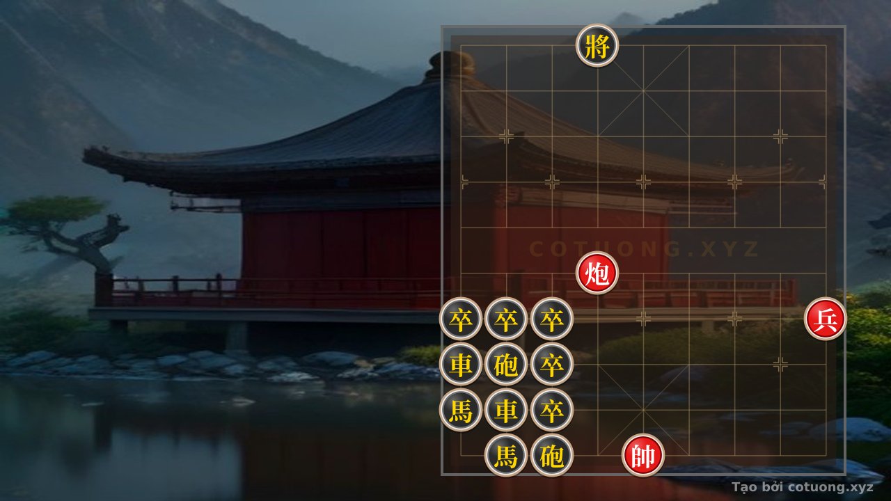 Thế cờ: Red Cannon Opening: Cannon on 6th File, 5th Rank - Strategy to Defeat the Black General in 3 Moves — Cờ Tướng Online