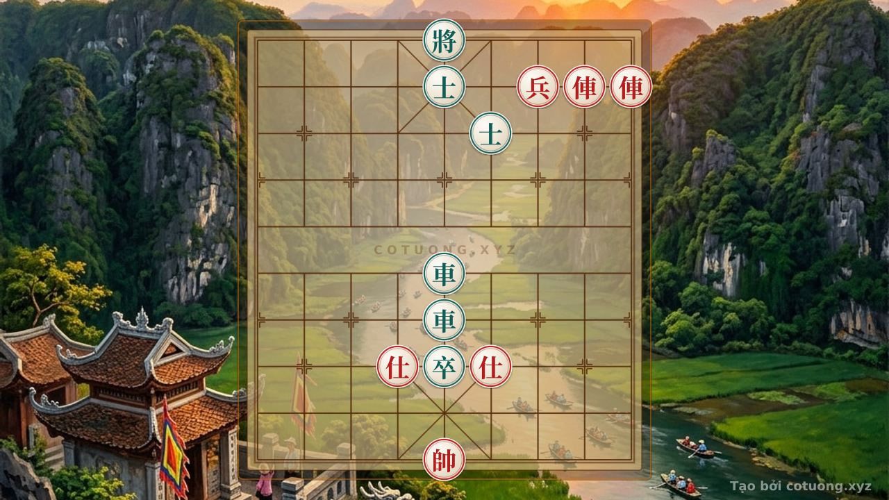 Thế cờ: The Art of Counterattack in Xiangqi: When the Red Rooks Poke and the Black General Exposes — Cờ Tướng Online