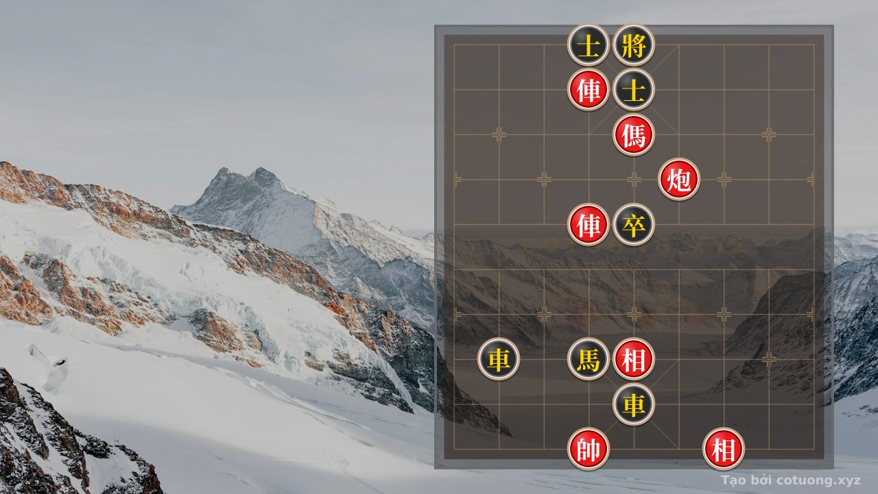 Thế cờ: Xiangqi Puzzle: Red's Aggressive Attack - Black Must Defend Cleverly to Counterattack! (Level 1/10 - For Newbies) — Cờ Tướng Online