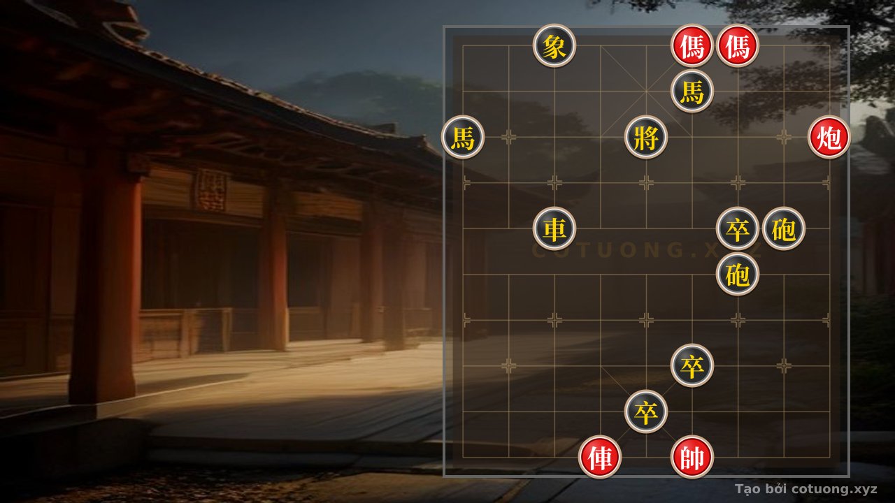 Thế cờ: Mastering Endgame: When the Red Rook-Cannon and Double Horse Clash with the Black Double Rook-Triple Pawn - The Heartbreaking Move Deciding Fate — Cờ Tướng Online