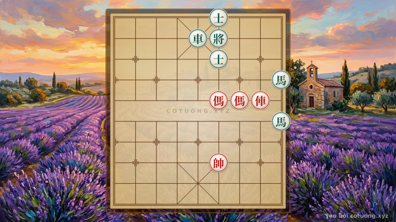 Thế cờ: Tactical Insight: Red's Double Horse vs. Black's Chariot - How Red Breaks Black's Defensive Design — Cờ Tướng Online