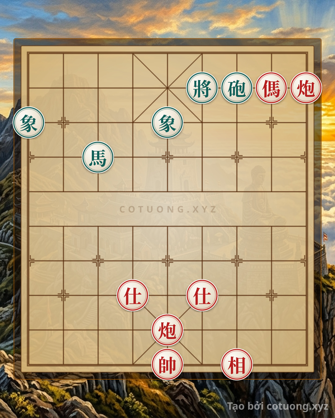 Challenge: Blitz Checkmate: The Rook-Horse Combo That Crushes the Black General in 3 Moves - Peak Online Xiangqi - Can you solve it?