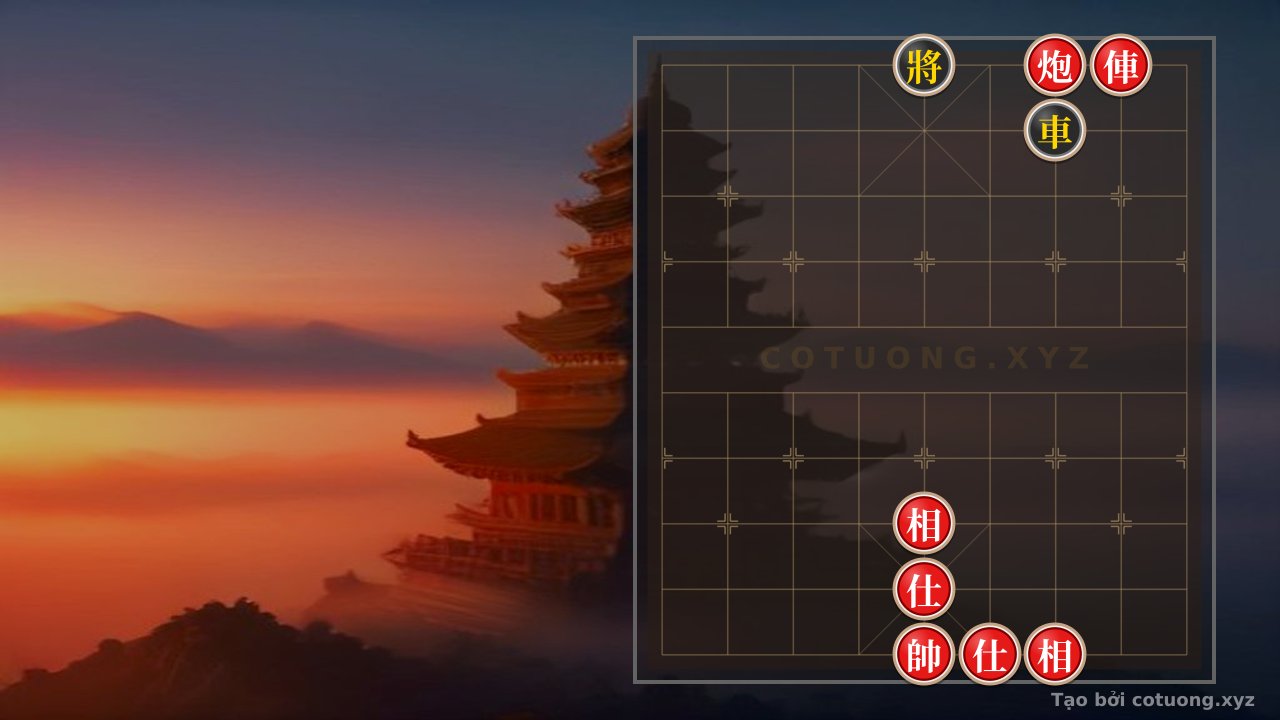 Thế cờ: Red Cannon and Chariot Surrounding the Black General: The Secret 'One Strike to Kill the Head' Strategy in Classic Chess Tactics — Cờ Tướng Online