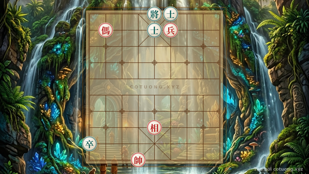 Thế cờ: AI Master's Xiangqi Tactics: Black's Defense in a Critical Checkmate Scenario — Cờ Tướng Online