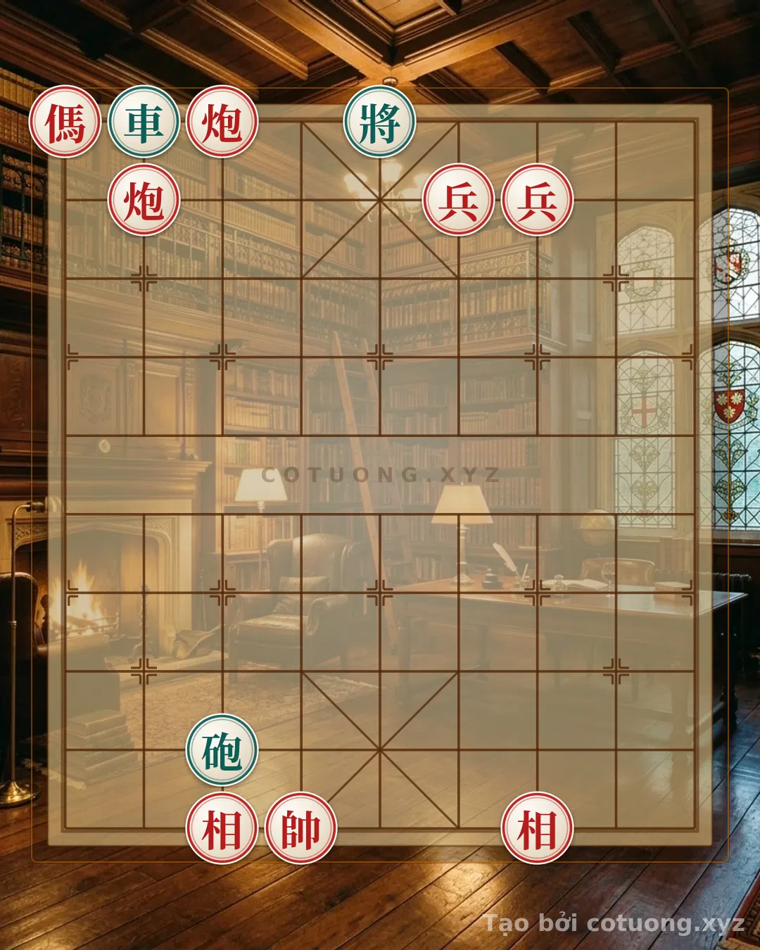 Thế cờ: Xiangqi (Chinese Chess) Move: The Empty Cannon Trap of the Red Horse on Rank 10 — Cờ Tướng Online