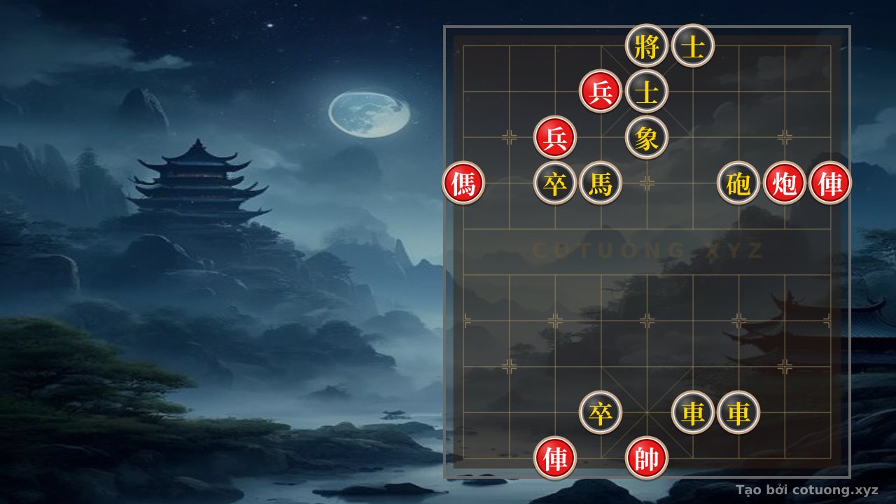 Thế cờ: Red General: Counterattacking from a Pinning Attack — Cờ Tướng Online