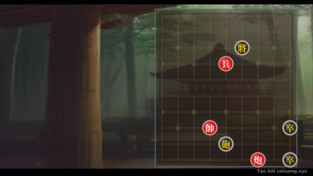 Thế cờ: Red Cannon on File 3, Rank 1: Defense and Counterattack Strategies in the Black General's Checkmate Scenario — Cờ Tướng Online