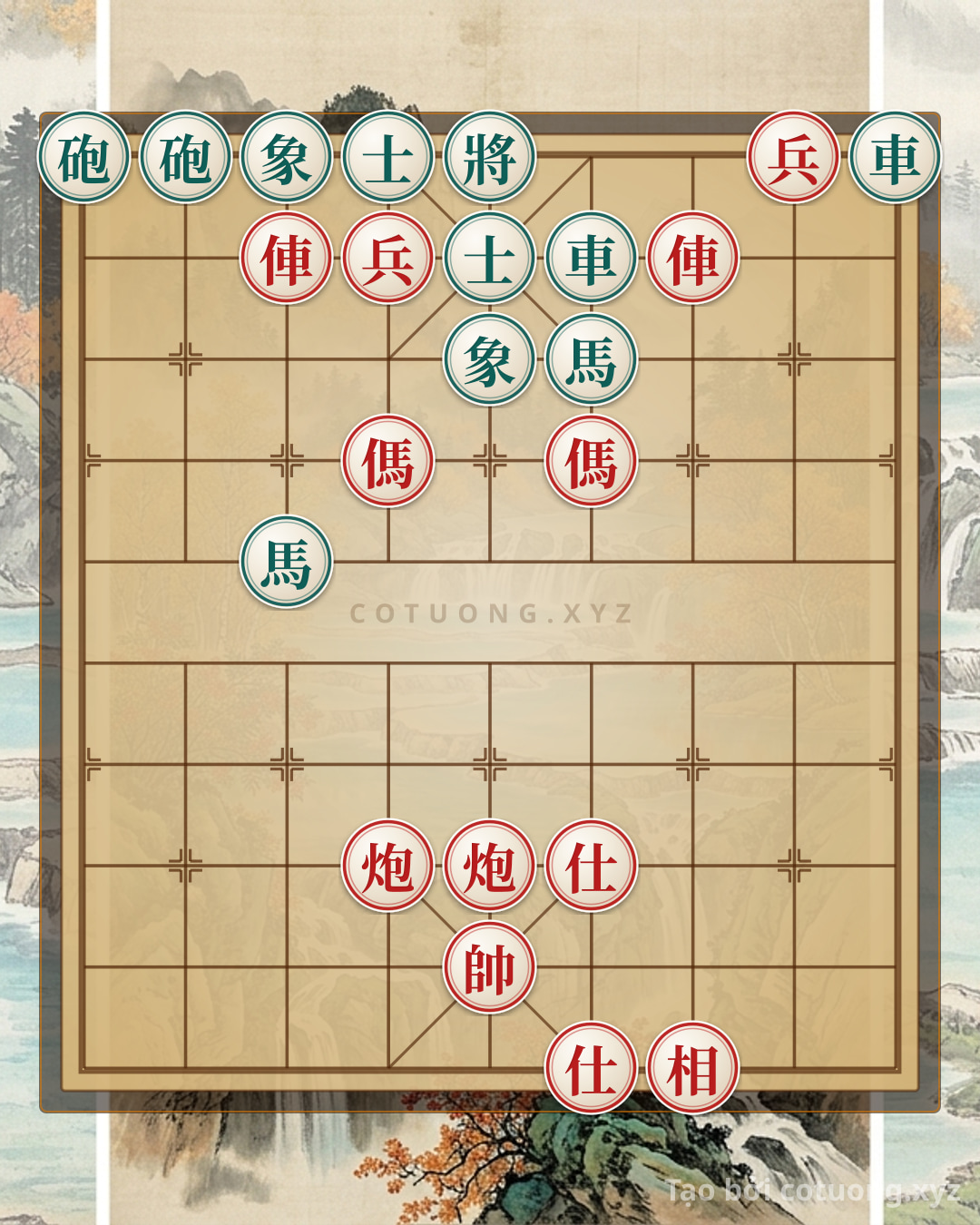 Challenge: Red General: Cannon and Chariot Thrust - Masterful Tactics - Can you solve it?