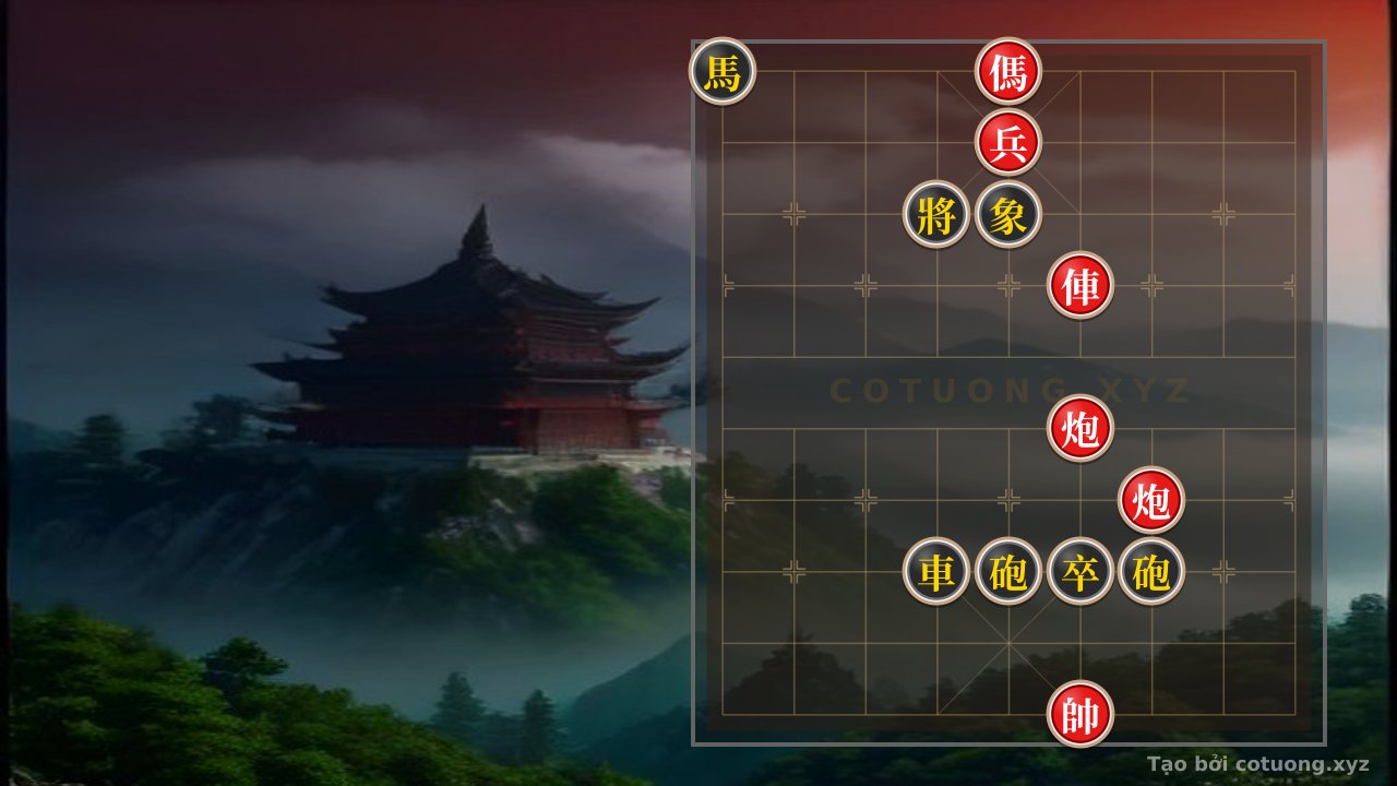 Thế cờ: Super Hard Xiangqi AI: Double Horse Exchange, Empty Cannon Direct Attack - Learn with the Chessboard — Cờ Tướng Online