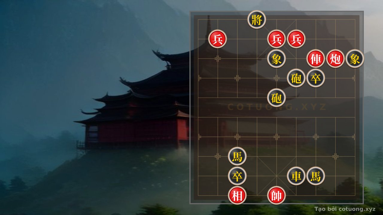 Thế cờ: New Xiangqi: Red Wins with Double Horse Legs — Cờ Tướng Online