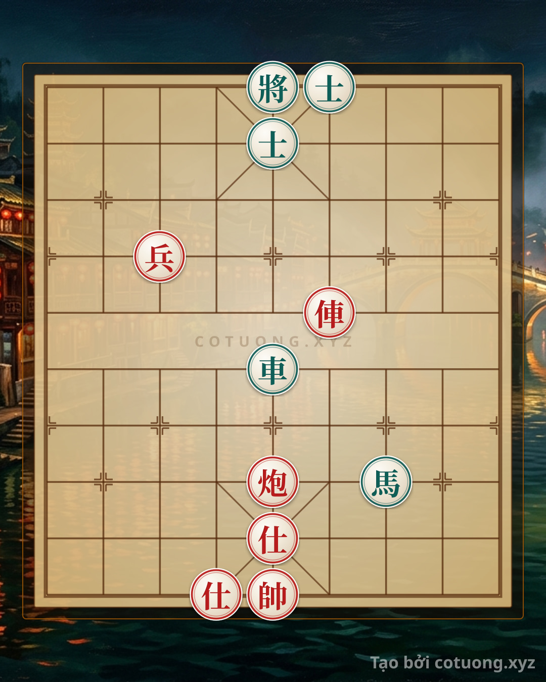 Challenge: Xiangqi (Chinese Chess) 1/10: Breaking the Black's Elephant and Horse Defense with Rook-Cannon Empty Square Tactics - Can you solve it?