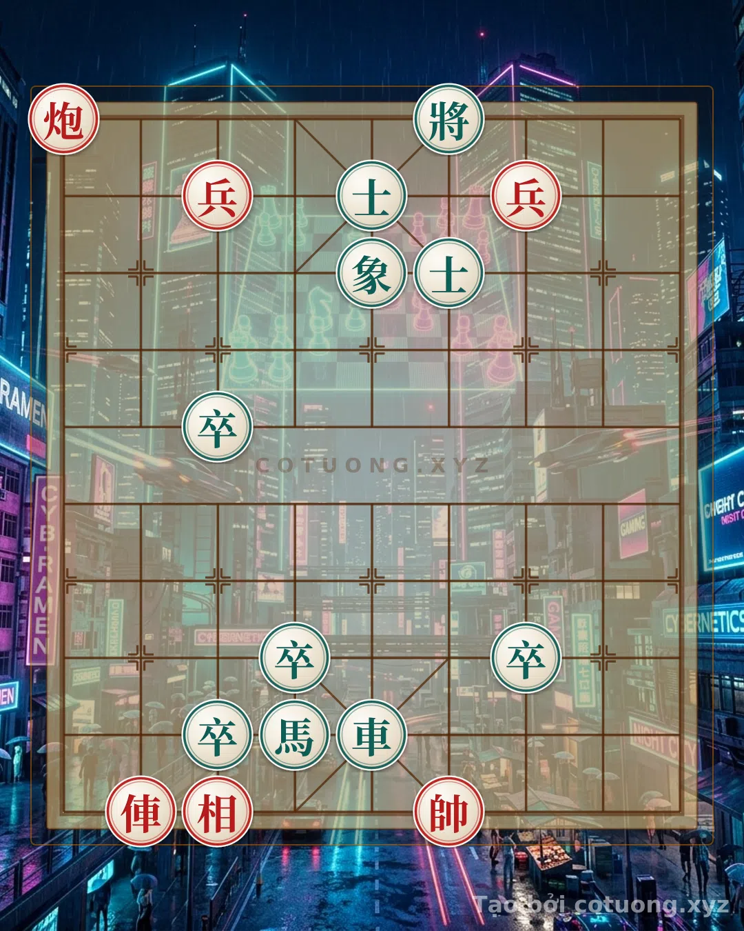 Thế cờ: Xiangqi: Black's Defensive Plan Like 'Bai Dang' Against Red Cannon — Cờ Tướng Online