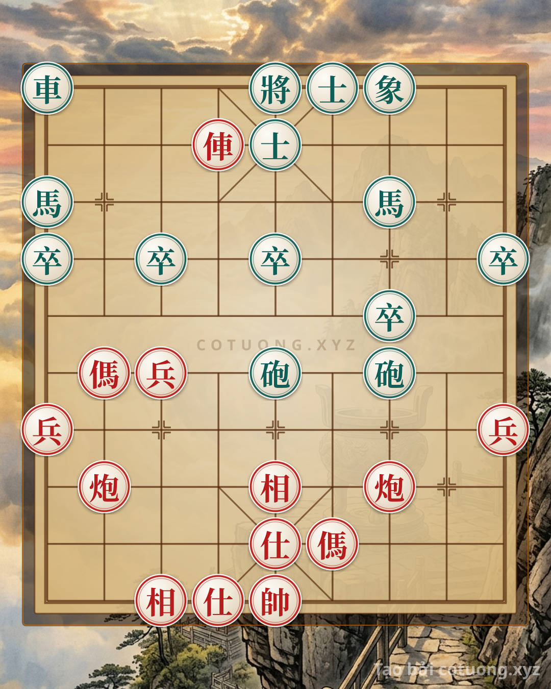 Challenge: Unique Xiangqi Formation: The Lonely Black Chariot on File 10 and the Red Army's Counterattack Tactics - Can you solve it?