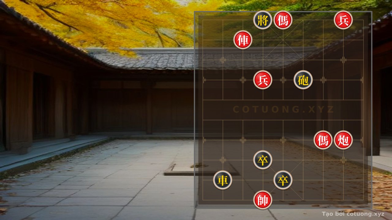Thế cờ: Enter the Battle of Xiangqi: Red Attacks, Black Defends — Cờ Tướng Online