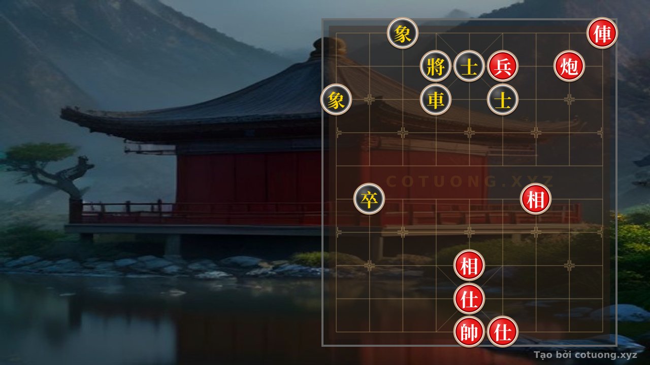 Thế cờ: Red Cannon Shoots Black Pawn: Brutal Tactics in Xiangqi — Cờ Tướng Online