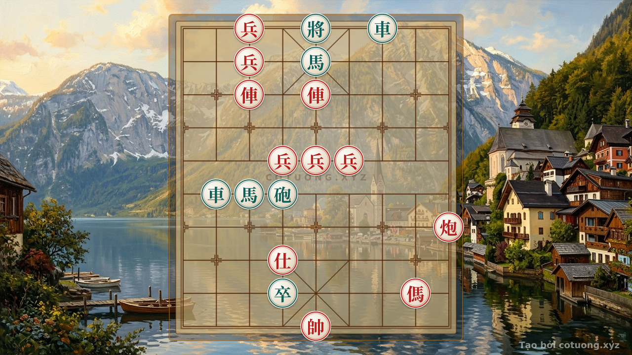 Thế cờ: Xiangqi: Strategic Checkmate from a Disadvantaged Position — Cờ Tướng Online