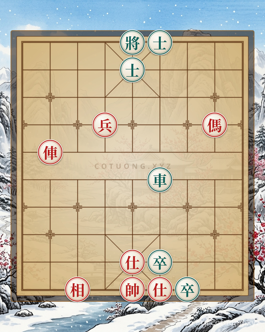 Challenge: Red's 'Chariot Thrust' Trap: Black General's Defense Tips - Can you solve it?