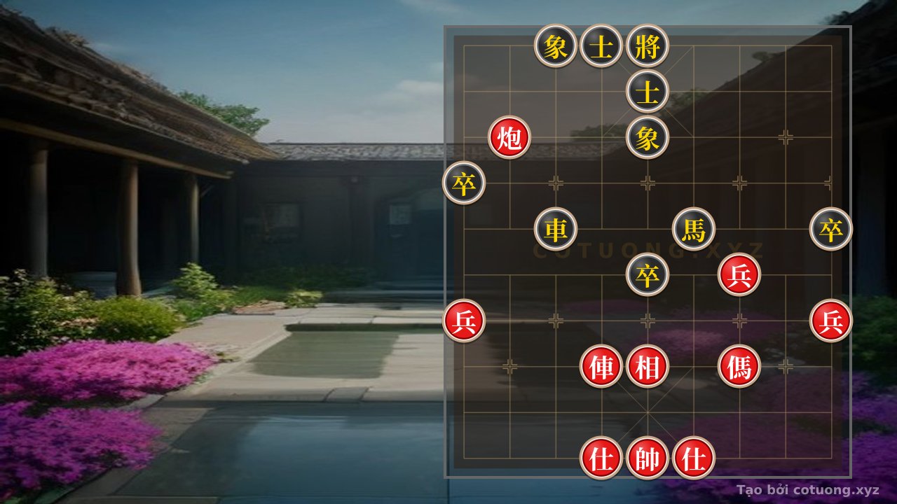 Thế cờ: Red General Attacks Black Pawn: The Orchestral Chess Battle — Cờ Tướng Online