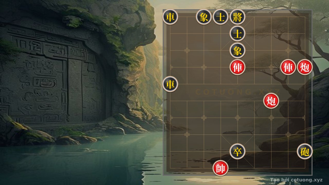 Thế cờ: Endgame Mastery: 2Rooks 2Cannons vs. 2Rooks Cannon Pawn with 2Advisors and 2Elephants - Winning Strategies — Cờ Tướng Online